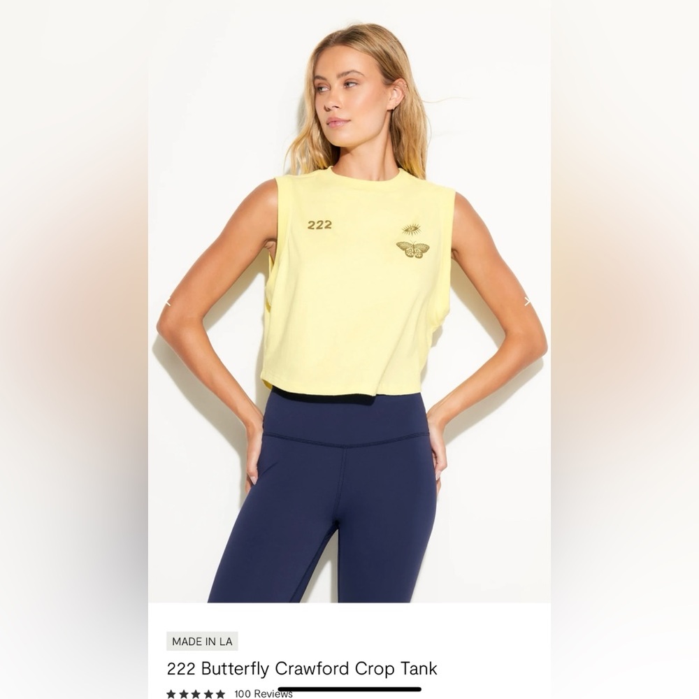 Spiritual Gangster Yellow Crop Top